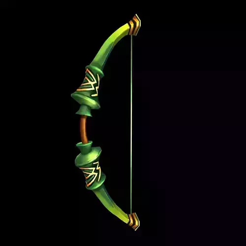 Game characters weapons - bamboo bow