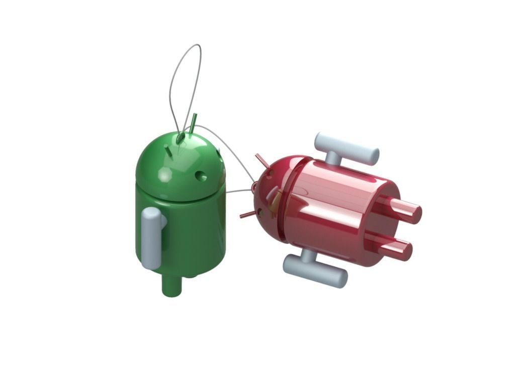android toy key chain Free 3D model_2