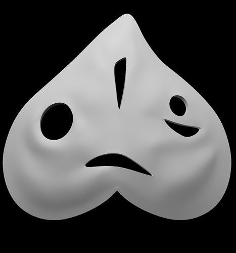 Legend of Zelda Breath of The Wild Korok Mask for 3D Print 3D print model