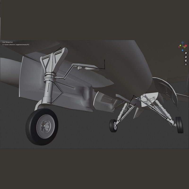 F16C Turkey Low-poly 3D model_18