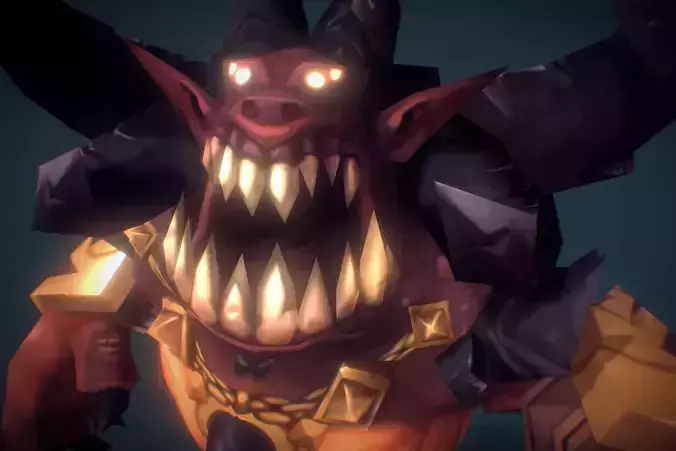 Demon Lord - Low Poly Hand Painted