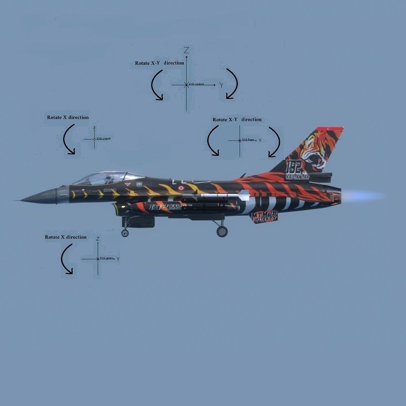 F16C Turkey Squad 192 Tigers  Low-poly 3D model_20