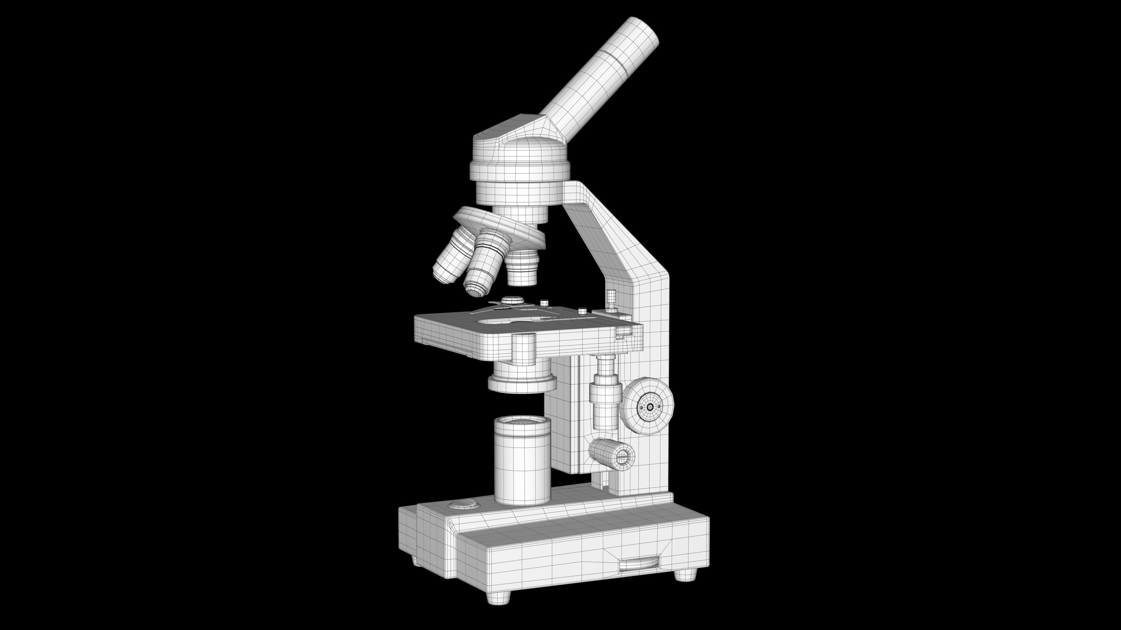 Microscope 3D model 3D model_3