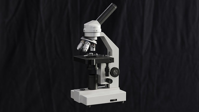 Microscope 3D model 3D model