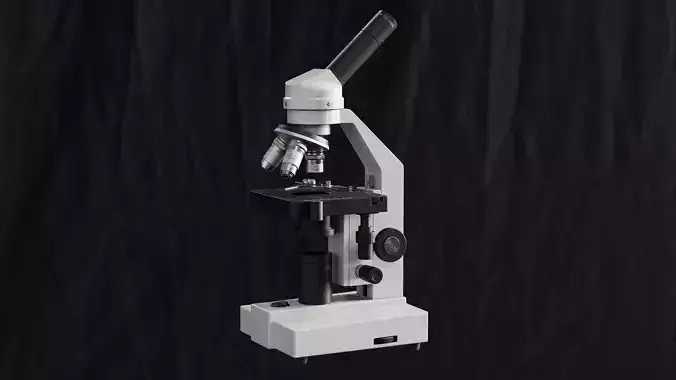 Microscope 3D model 3D model