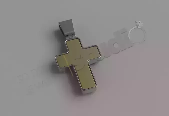 Russian luxury Cross multi parts 3d model