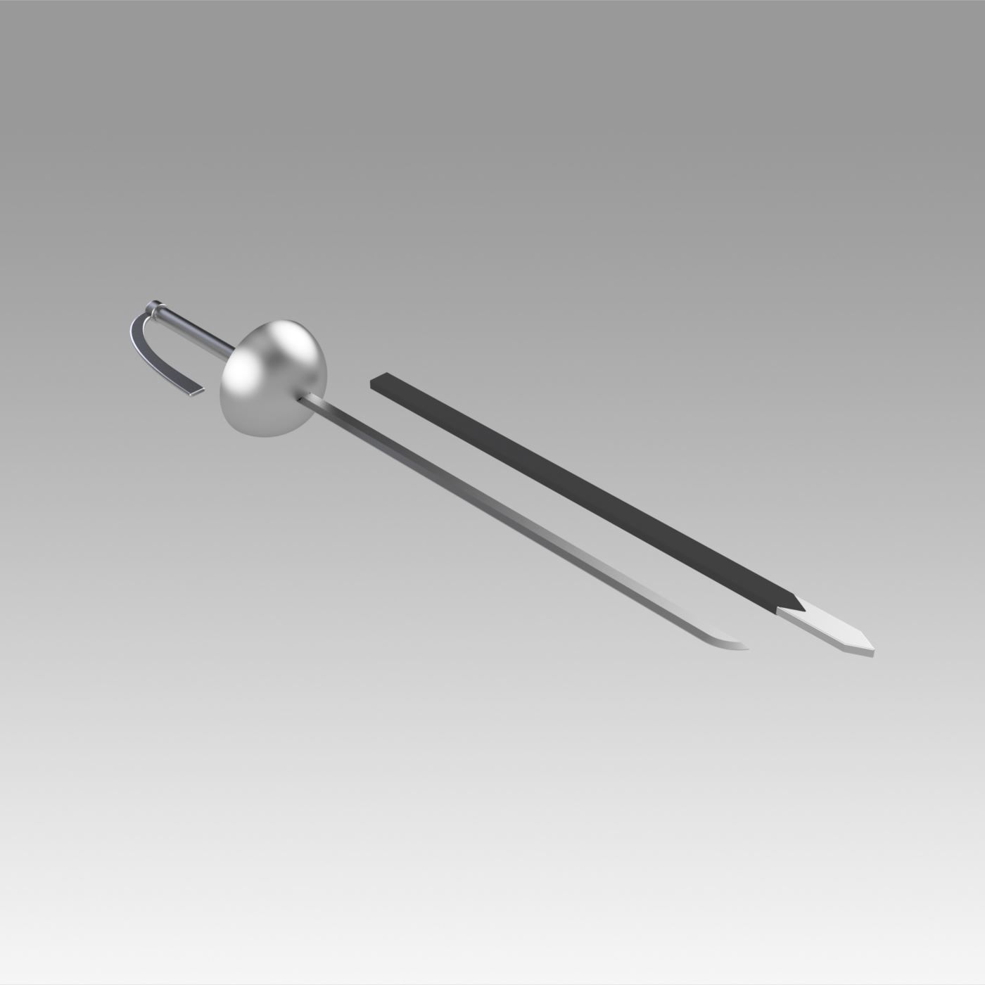 Akame Ga Kill Jaegers Esdese Cosplay Weapon 3D print model_5