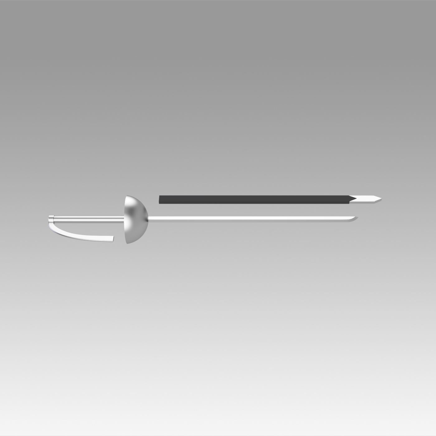 Akame Ga Kill Jaegers Esdese Cosplay Weapon 3D print model_4