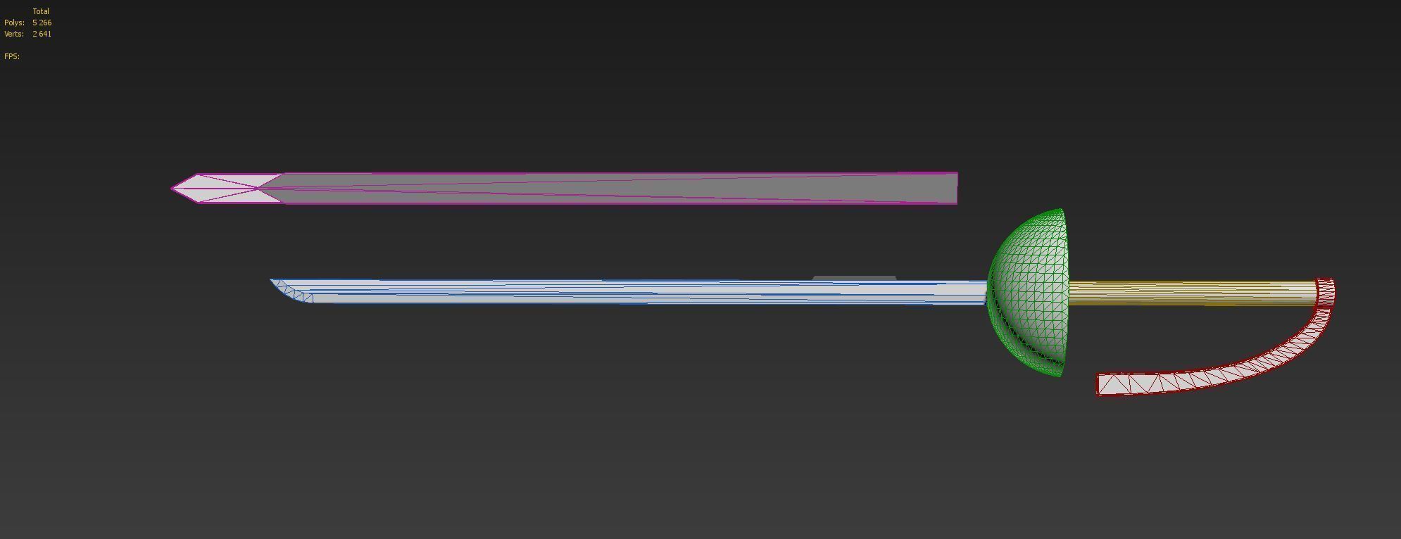 Akame Ga Kill Jaegers Esdese Cosplay Weapon 3D print model_10