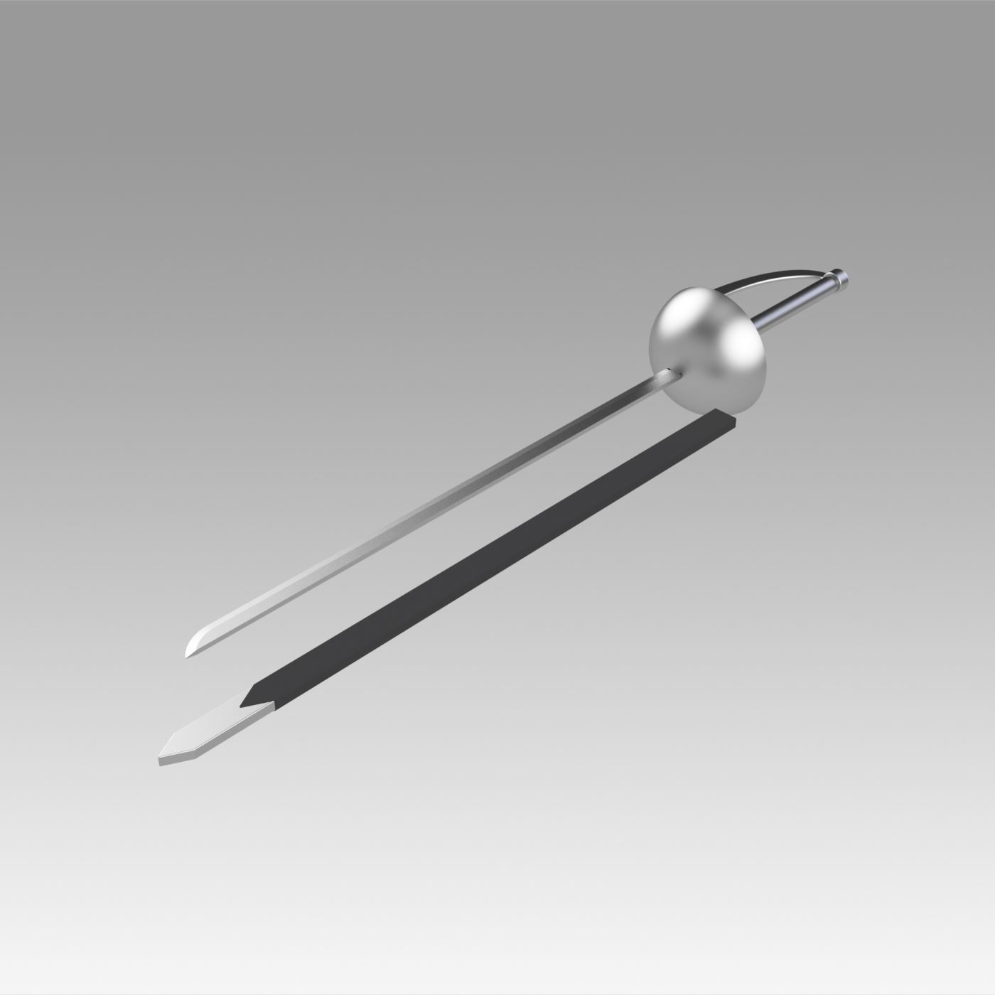 Akame Ga Kill Jaegers Esdese Cosplay Weapon 3D print model_7