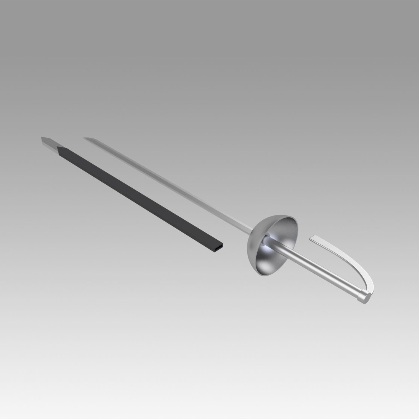 Akame Ga Kill Jaegers Esdese Cosplay Weapon 3D print model_9