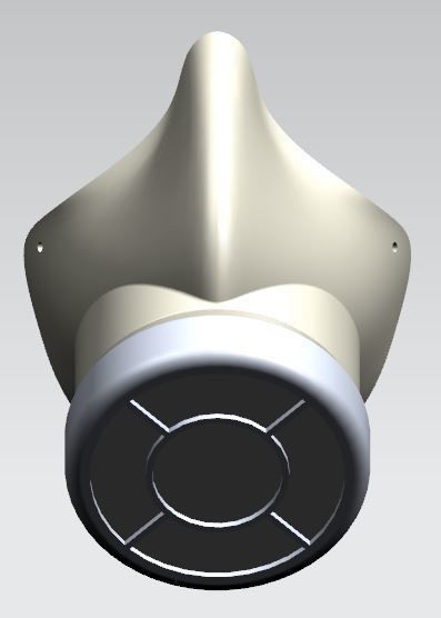 Covid-19 Reusable Face Mask 3D print model_2