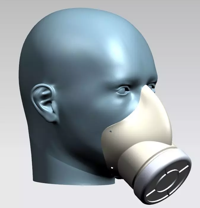Covid-19 Reusable Face Mask 3D print model_0