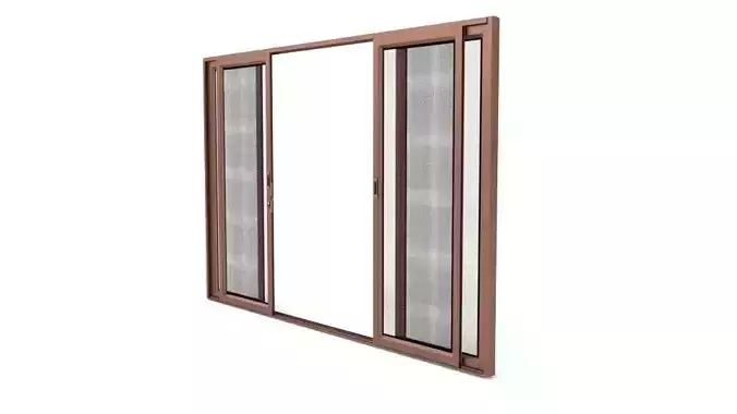 Double sliding mesh door