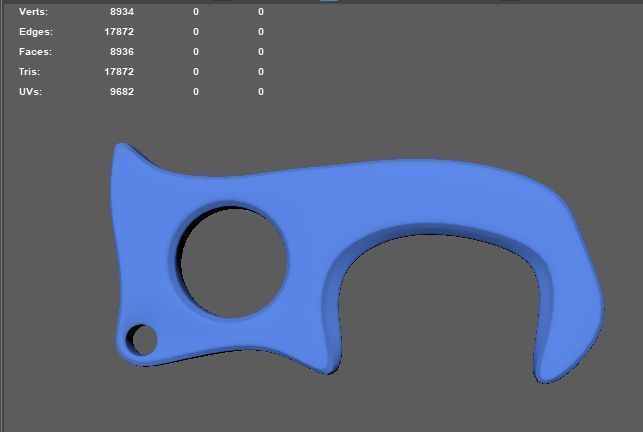 Key chain Door Opener Free 3D print model_9