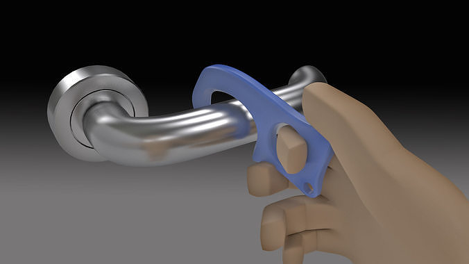 Key chain Door Opener Free 3D print model