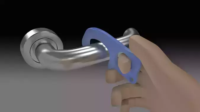 Key chain Door Opener Free 3D print model