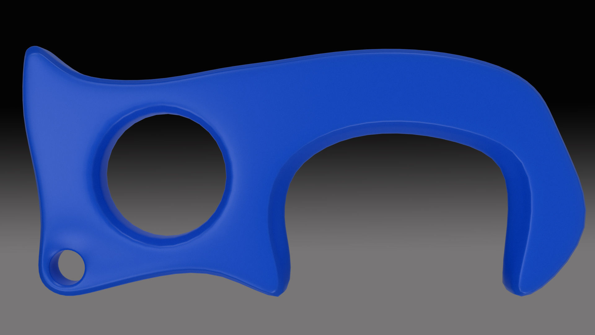 Key chain Door Opener Free 3D print model_2