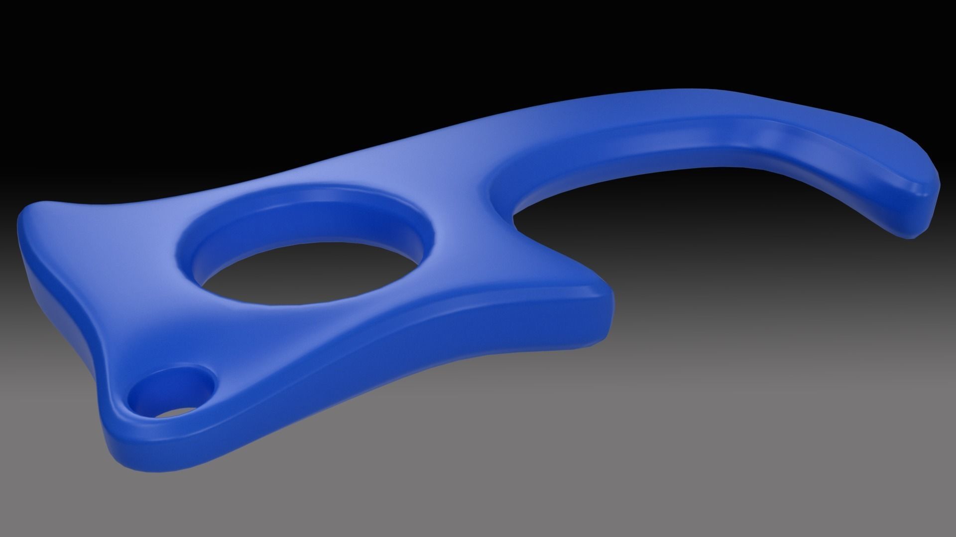 Key chain Door Opener Free 3D print model_3