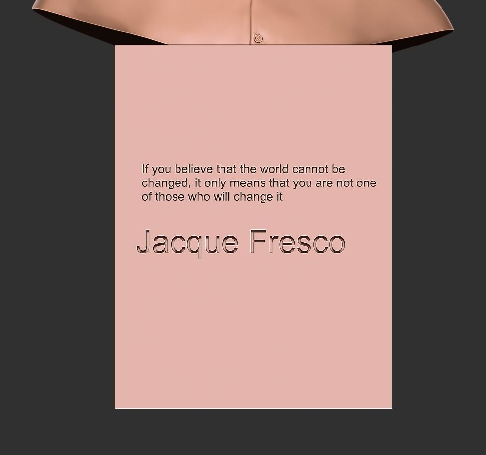 JACQUE FRESCO  3D print model_2