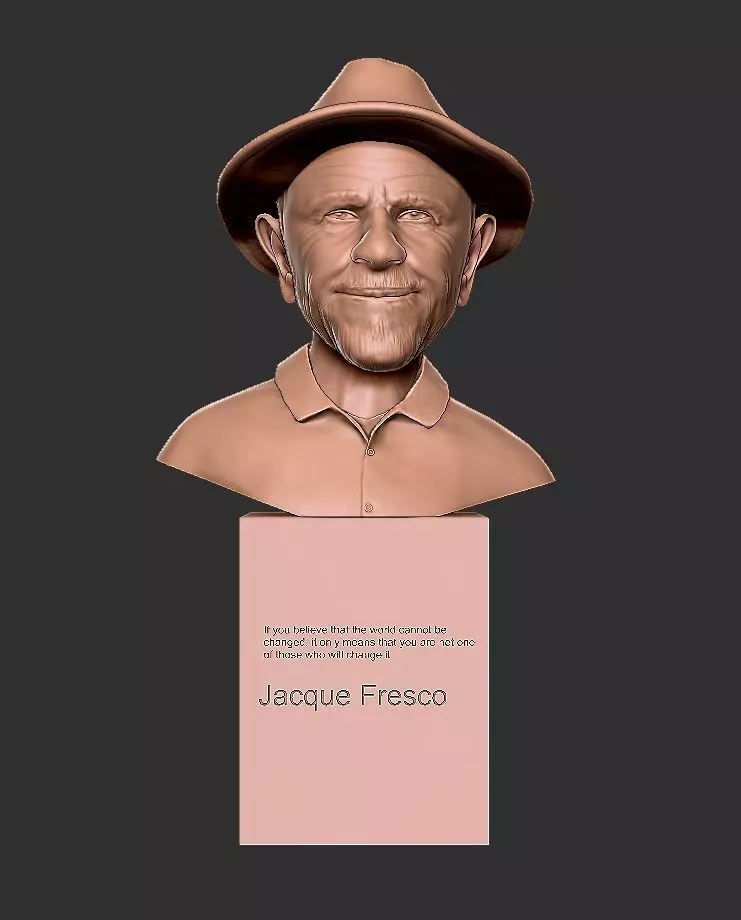 JACQUE FRESCO  3D print model_0