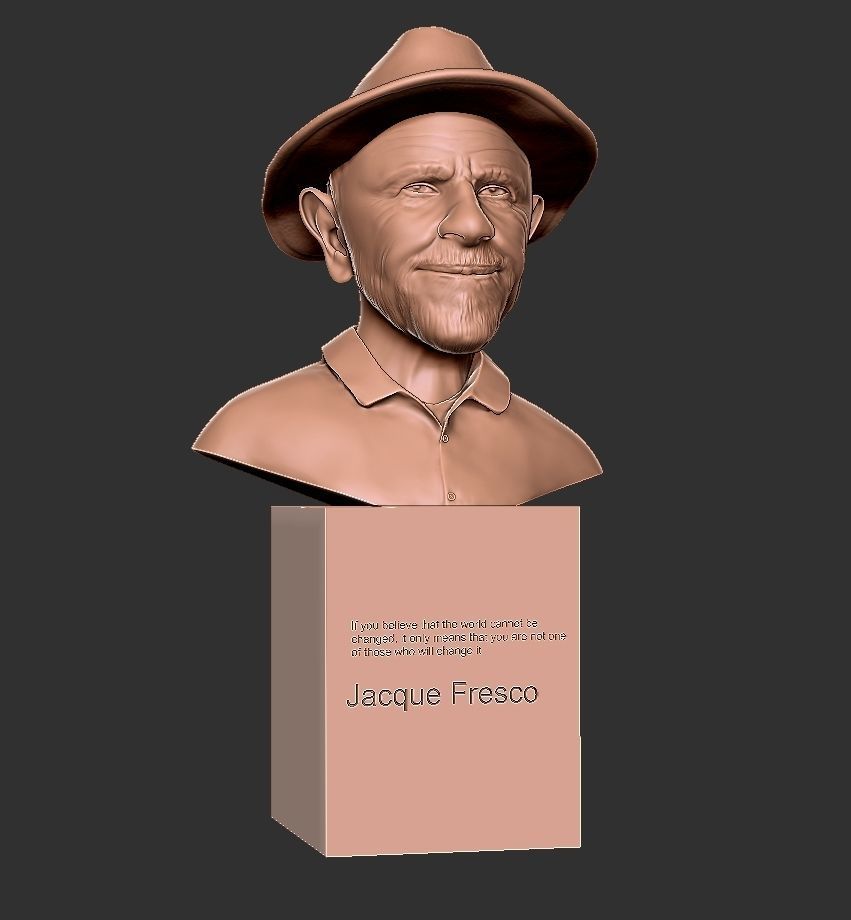 JACQUE FRESCO  3D print model_7