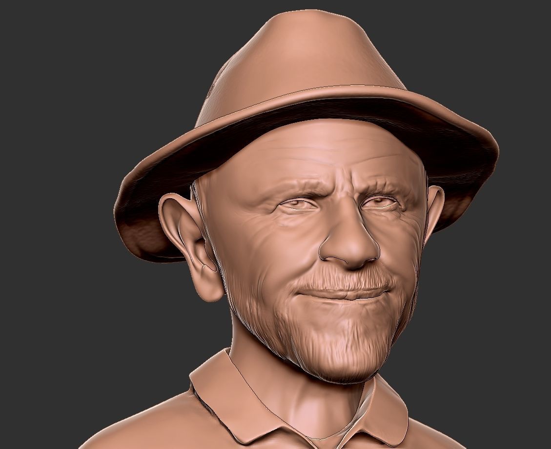 JACQUE FRESCO  3D print model_3