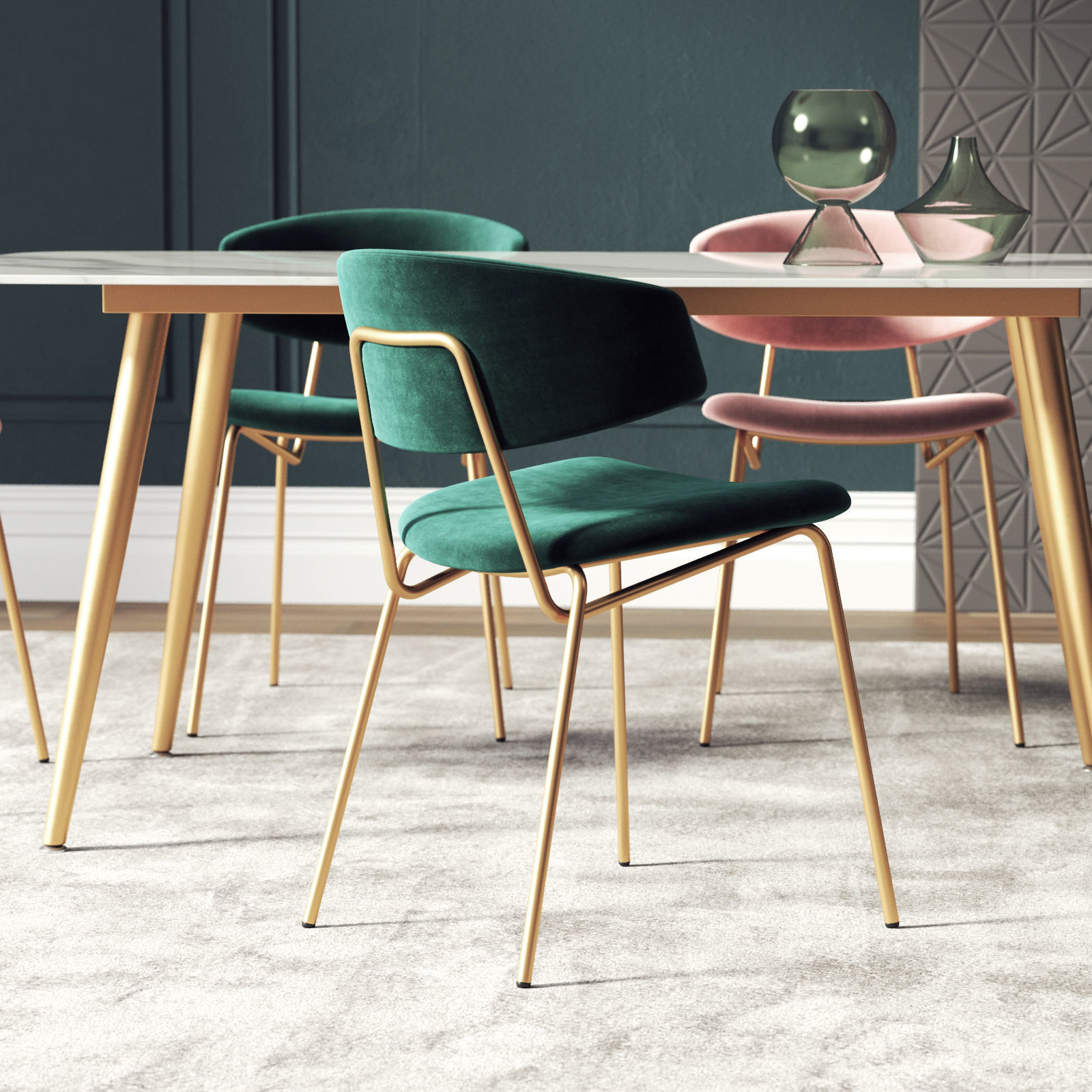 Dining Room Interior  219 3D model_1