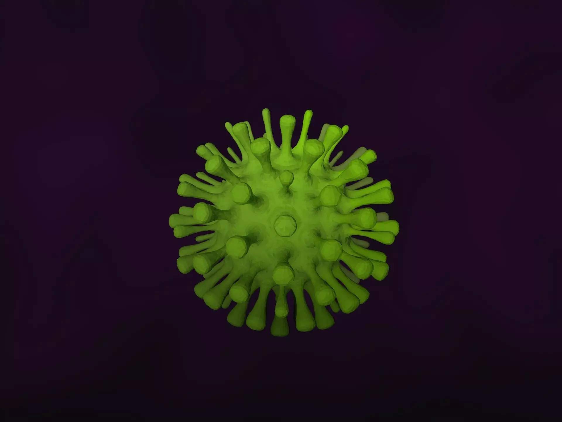 Virus coronavirus 3D model_0