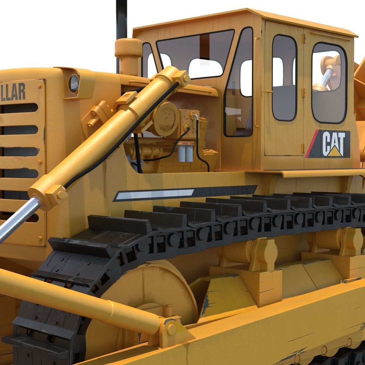 Bulldozer CAT 3D model_15