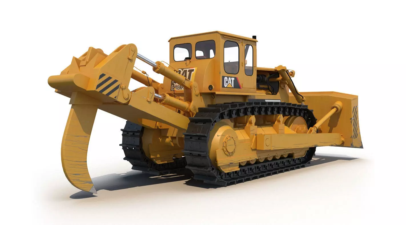 Bulldozer CAT 3D model_0