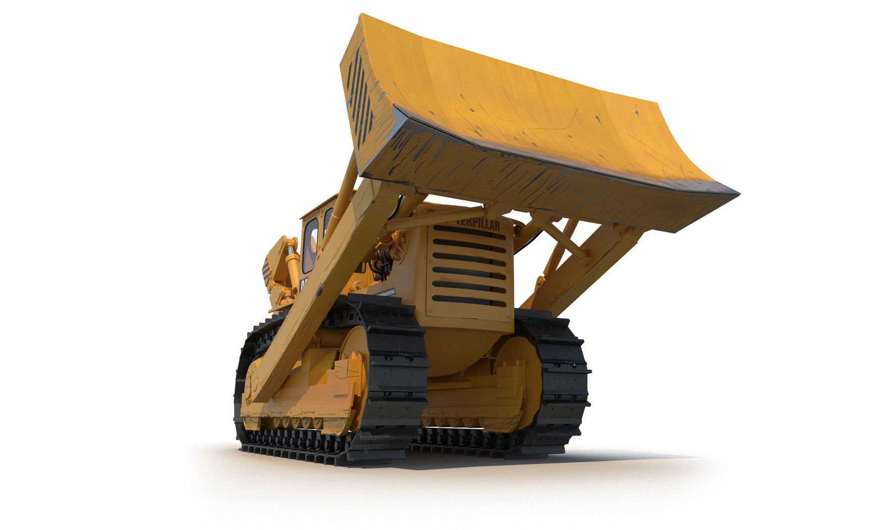 Bulldozer CAT 3D model_3