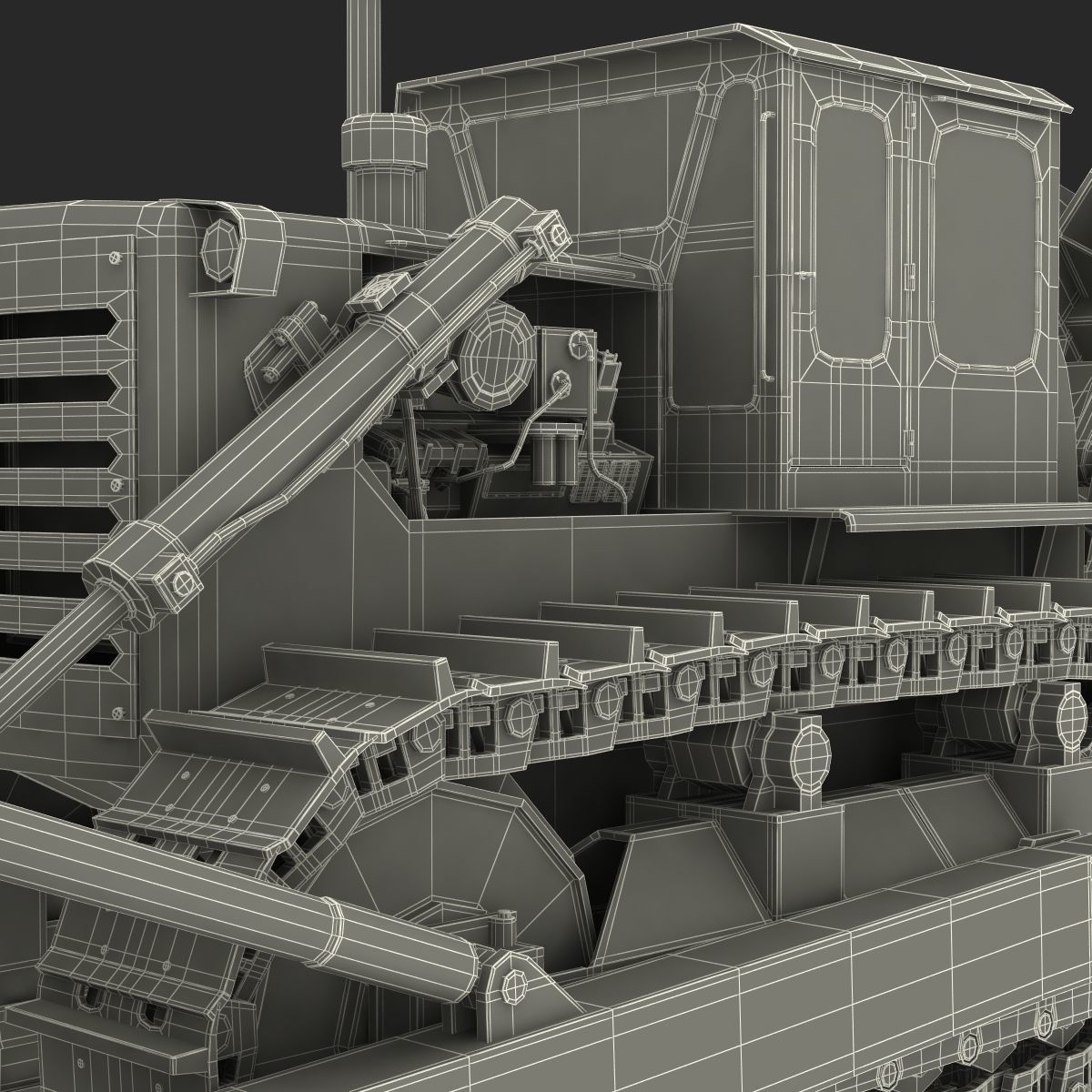 Bulldozer CAT 3D model_26