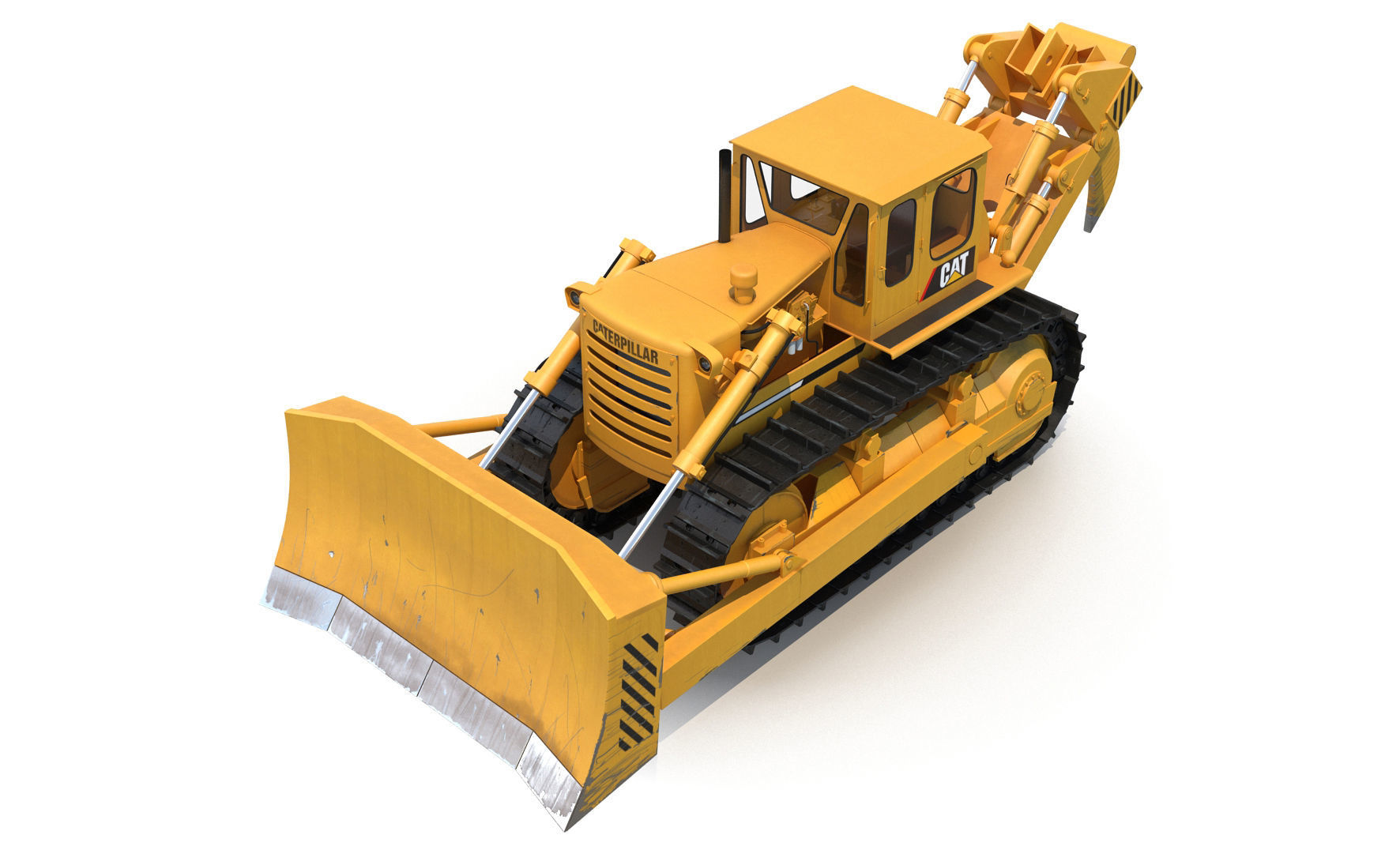 Bulldozer CAT 3D model_10