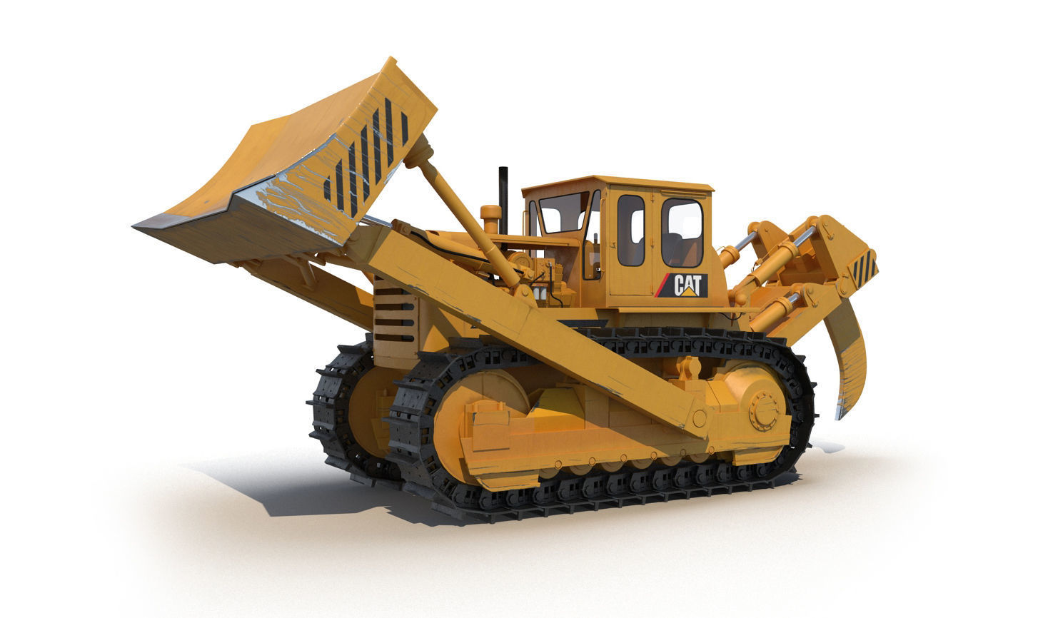 Bulldozer CAT 3D model_4