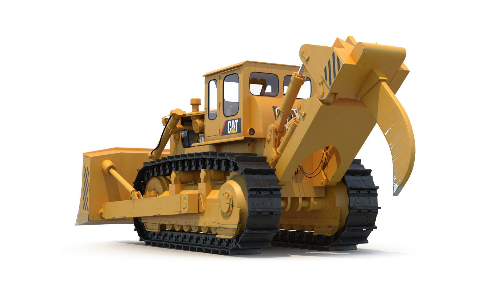 Bulldozer CAT 3D model_12