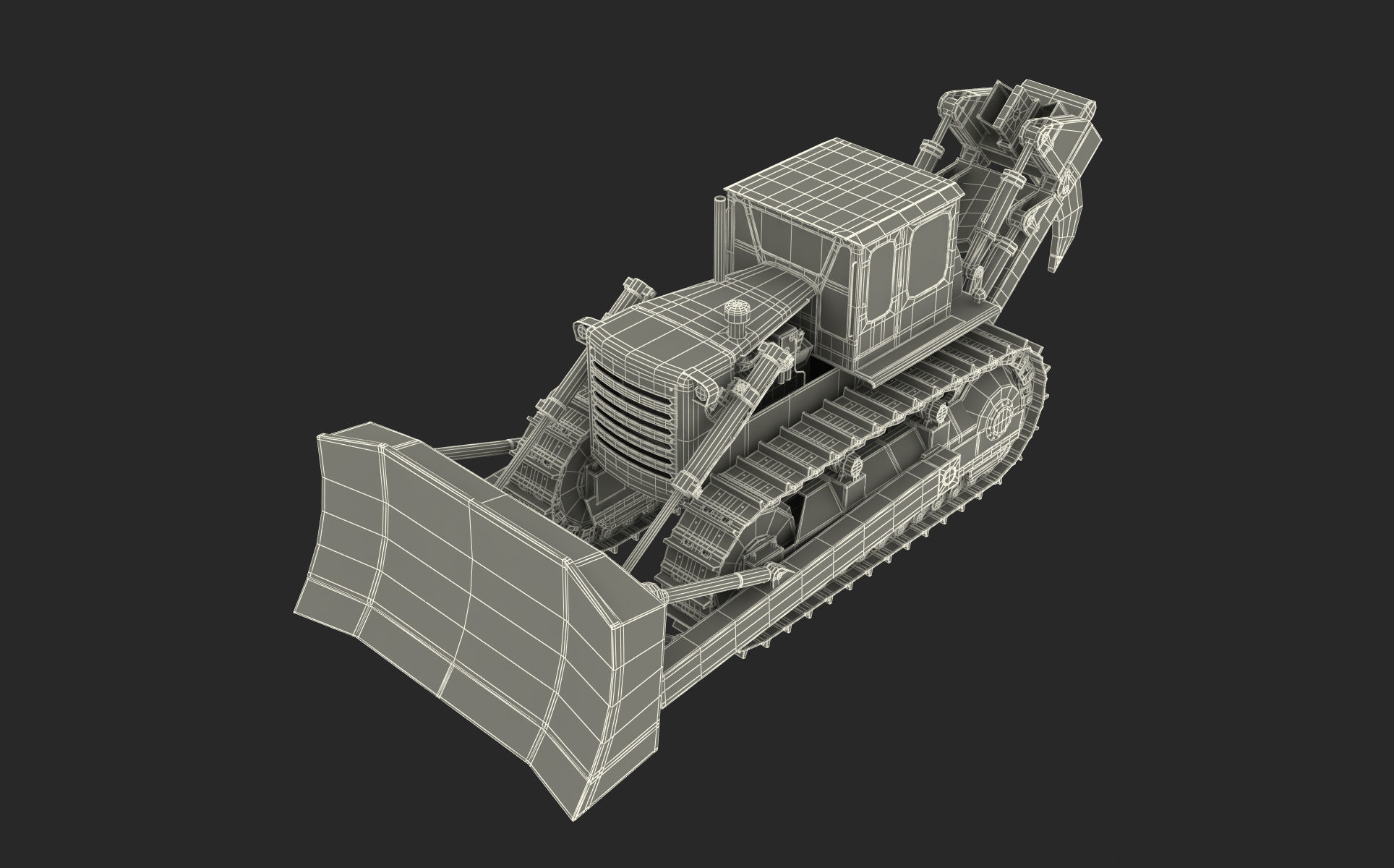 Bulldozer CAT 3D model_22
