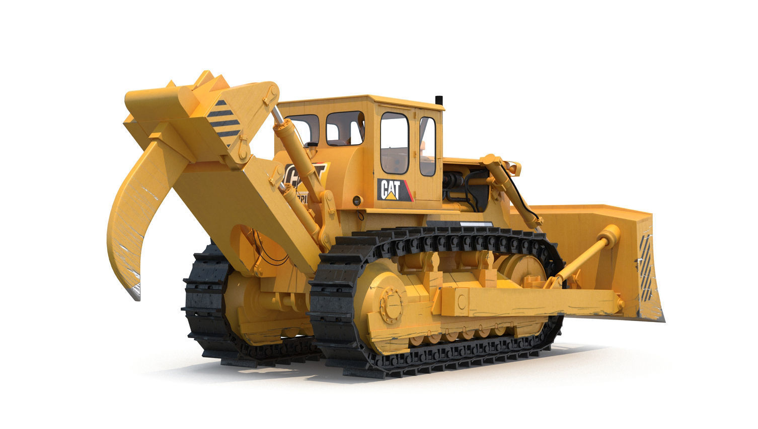 Bulldozer CAT 3D model_11