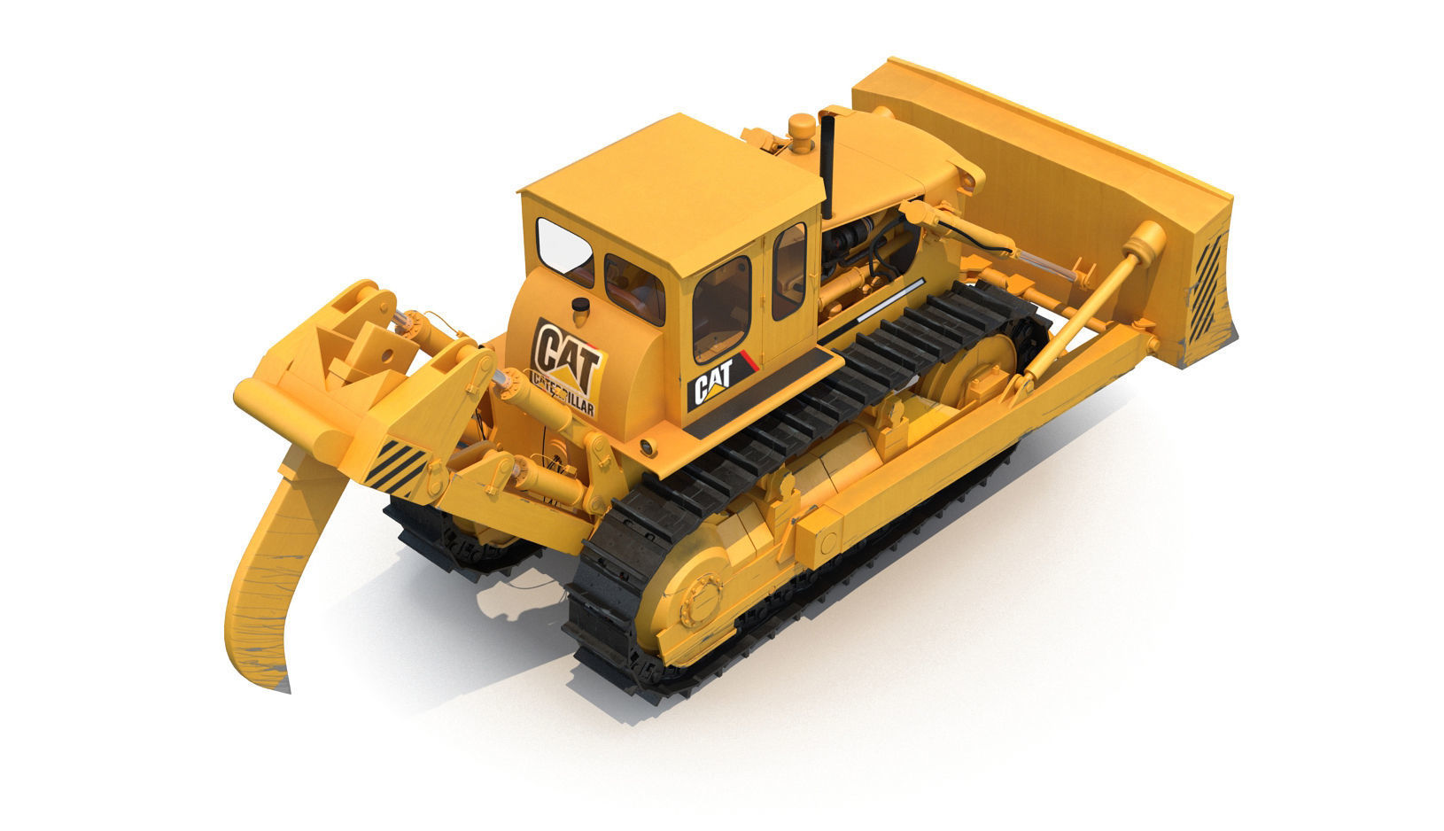 Bulldozer CAT 3D model_8