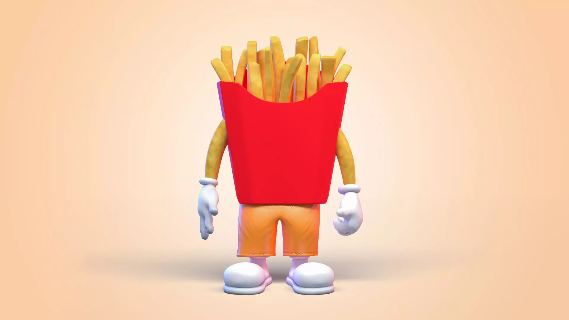 Potato Man Character 3D model
