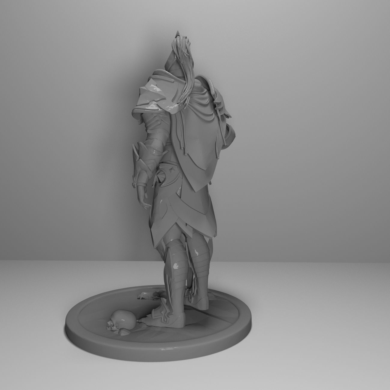 Knight Miniature 3D Printable Model 3D print model_3