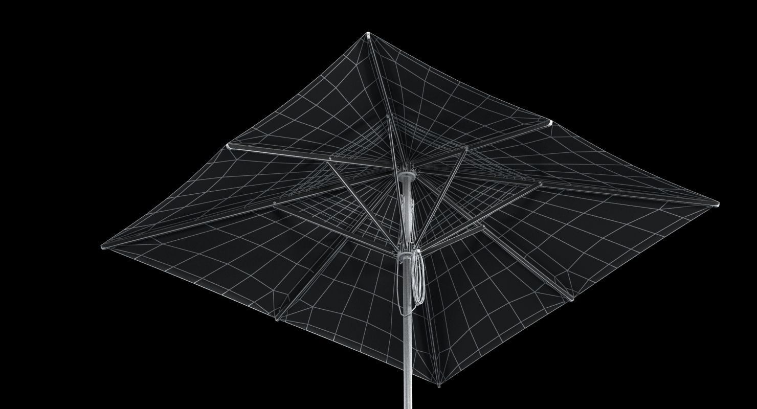 Bambrella levante outdoor parasol 3D model_12
