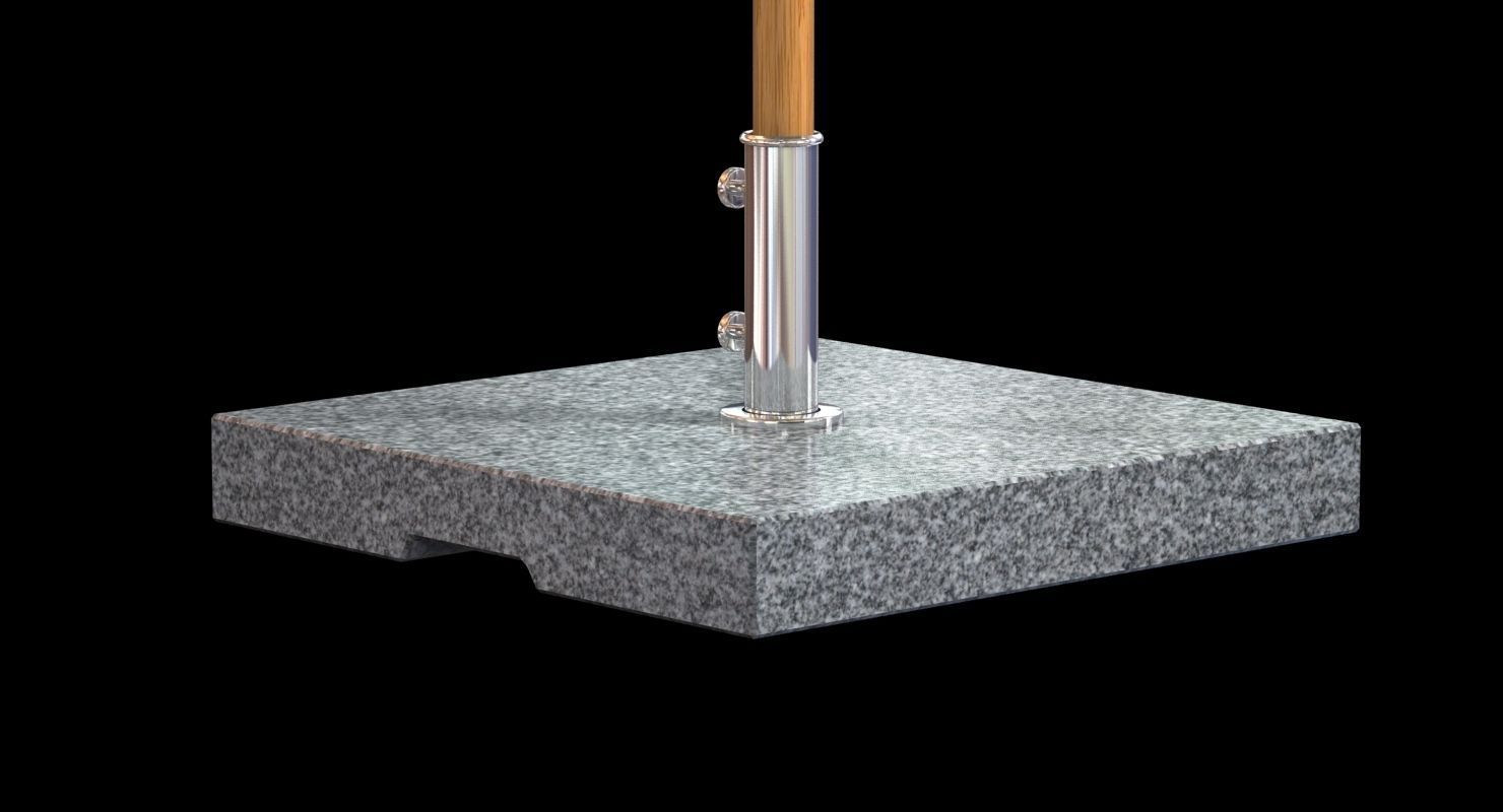 Bambrella levante outdoor parasol 3D model_3