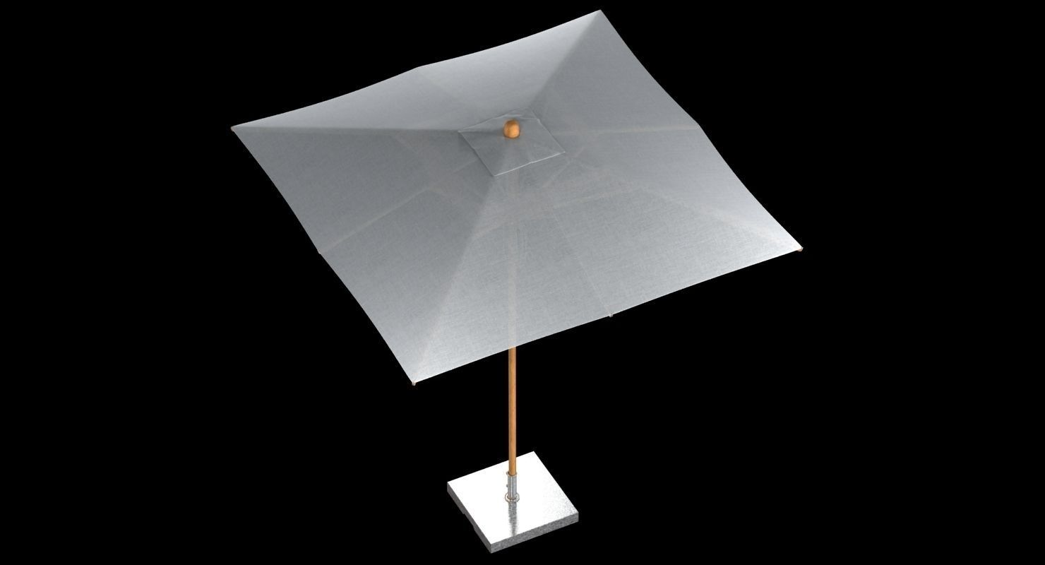 Bambrella levante outdoor parasol 3D model_2