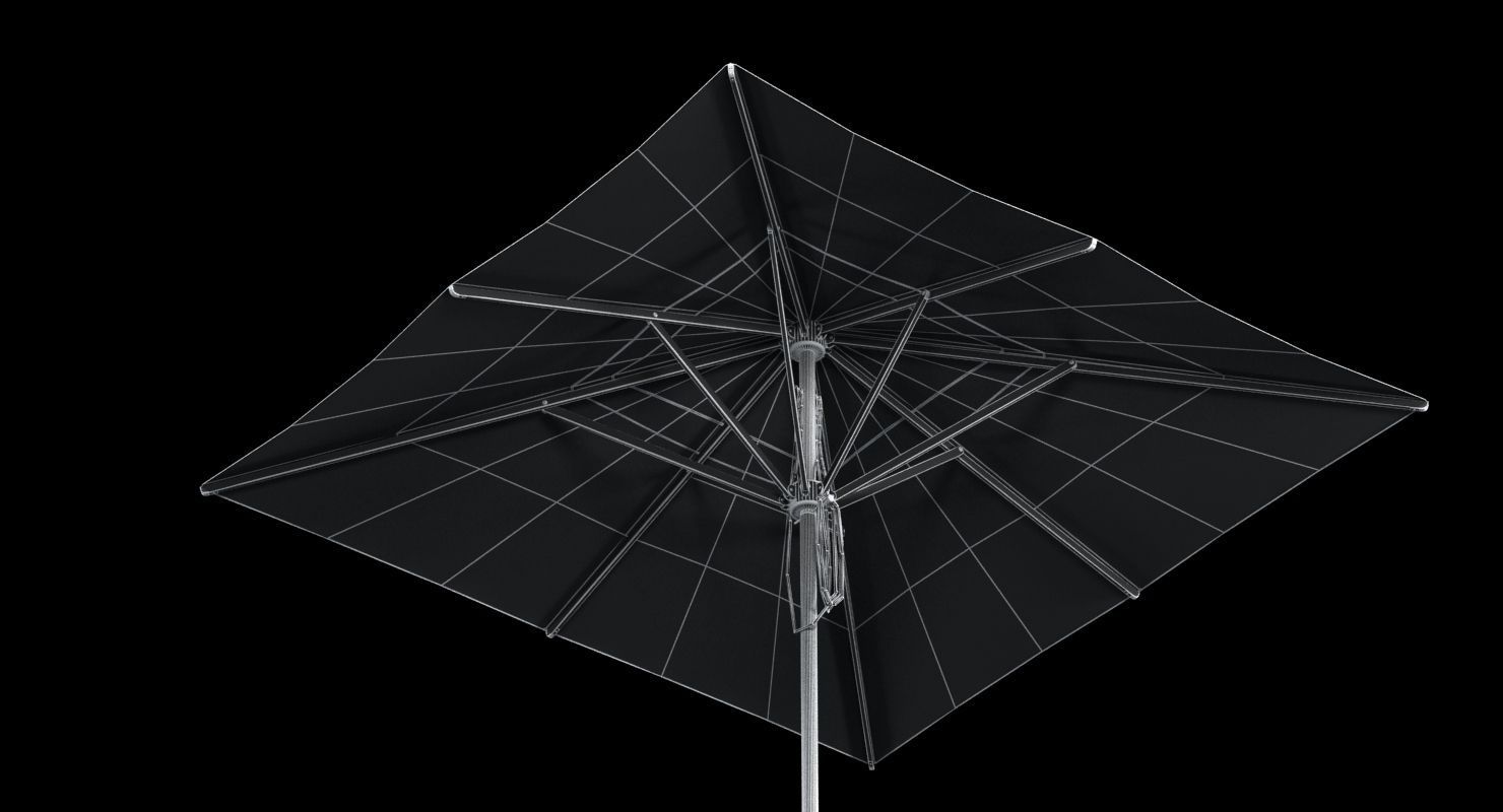 Bambrella levante outdoor parasol 3D model_11