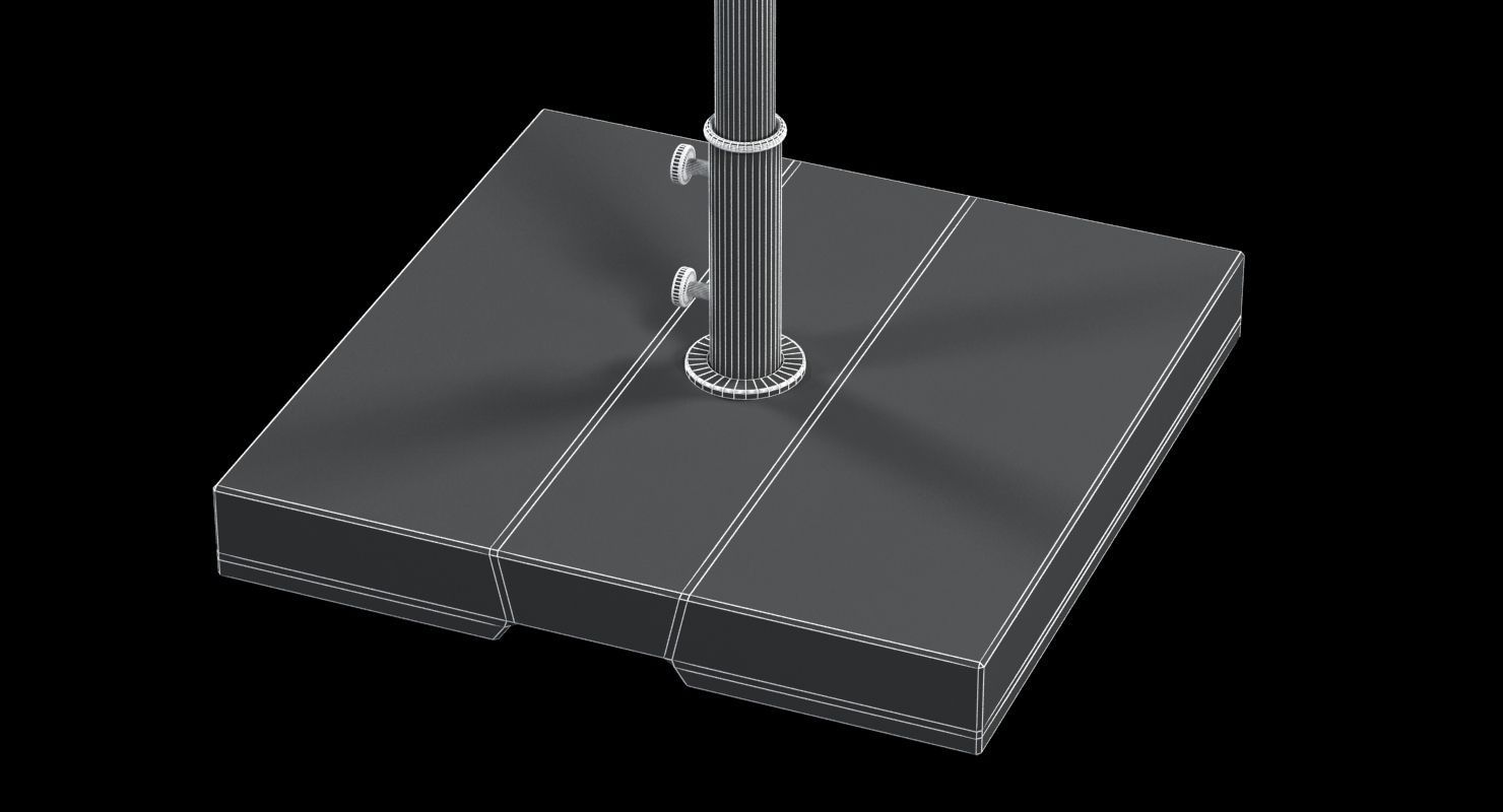 Bambrella levante outdoor parasol 3D model_14