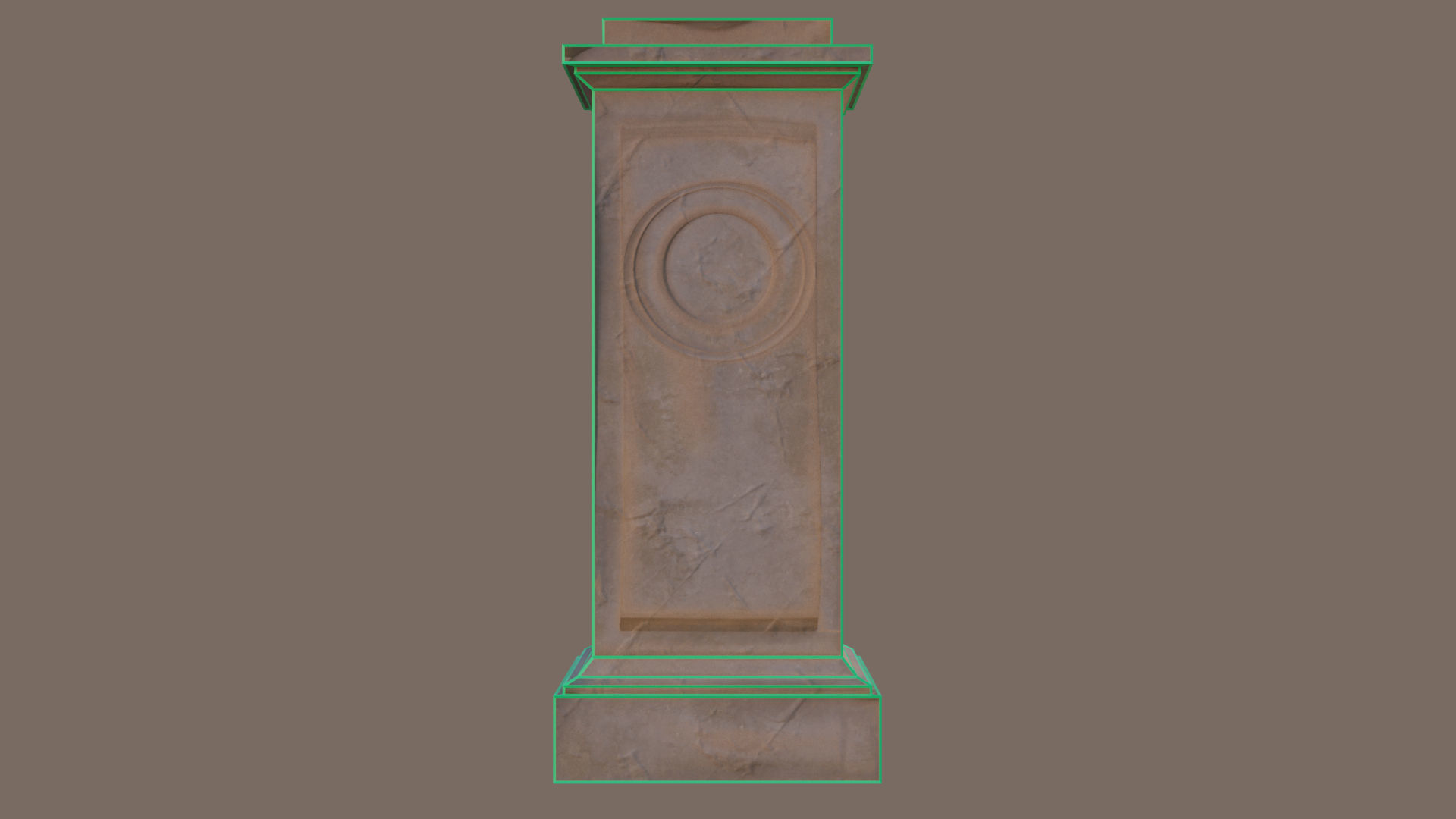 Greek pedestal Free low-poly 3D model_5