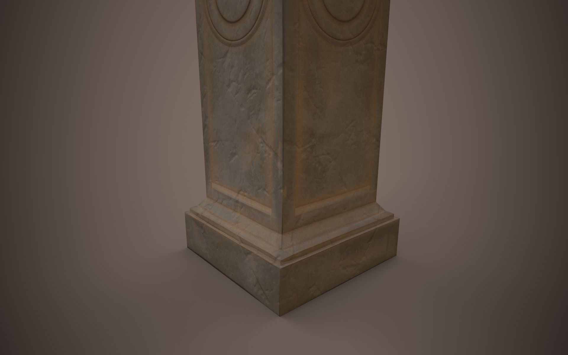 Greek pedestal Free low-poly 3D model_2