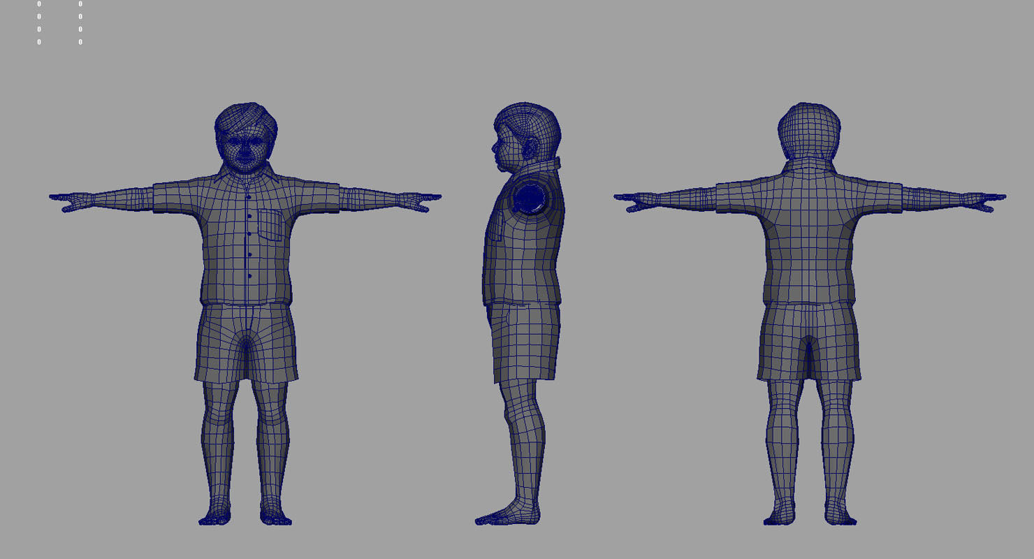 boy2 3d model man 3D model_6