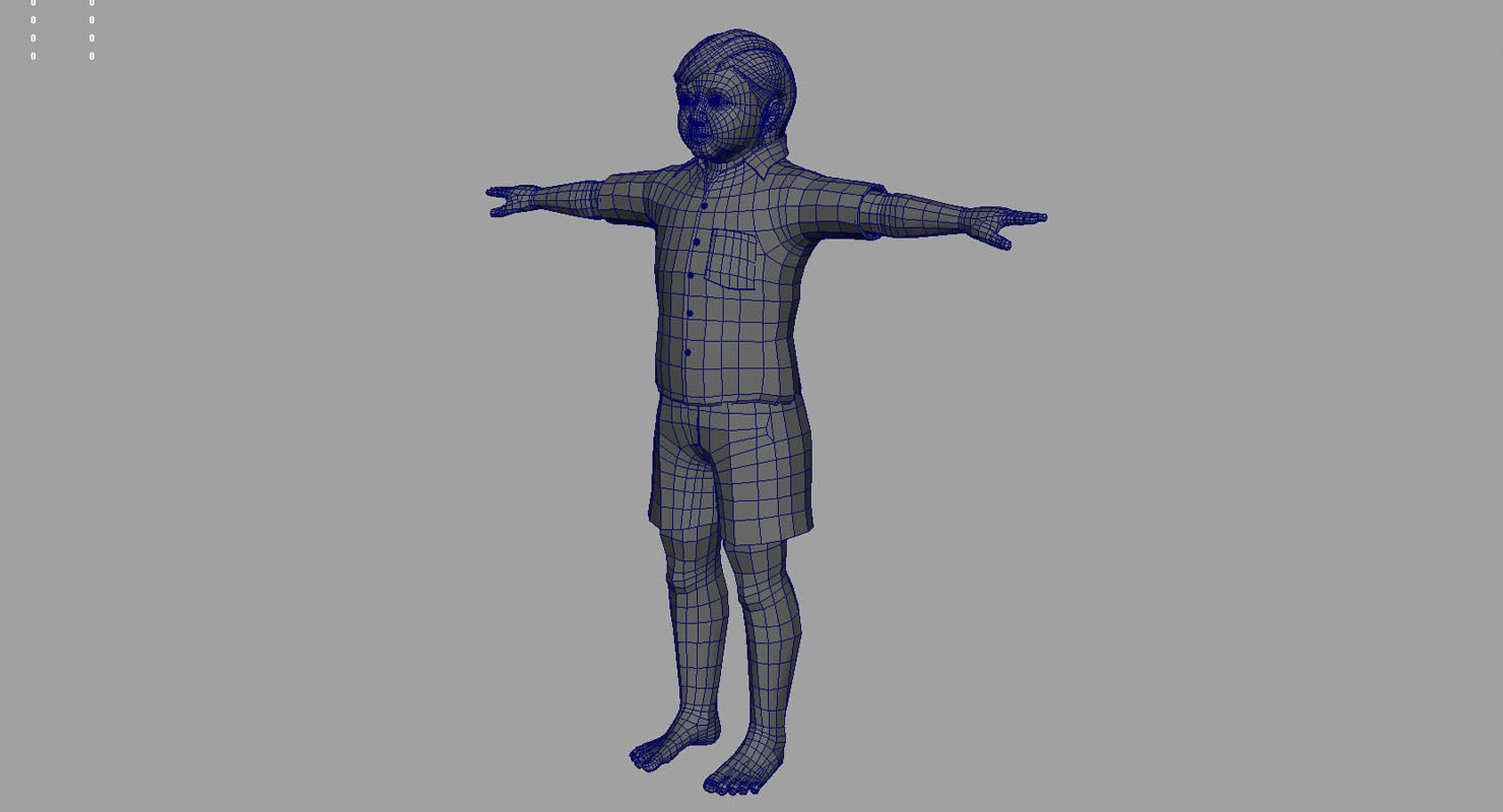 boy2 3d model man 3D model_9